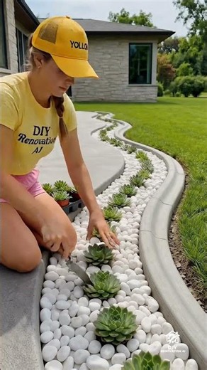 This Simple S-Curve Patio Border Completely Changed My Yard! 🌵✨