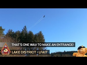 THAT'S ONE WAY TO MAKE AN ENTRANCE! F-15E STRIKE EAGLE SNEAKS IN FROM BEHIND 4-SHIP ENTERING LFA17