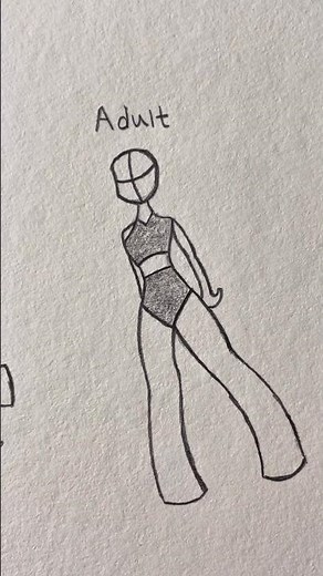 How to draw body stickman Girl Tutorial✨