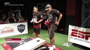 97K views · 297 reactions | An ACL classic for the 3rd best ACL moment of all time!  The ending to the singles semifinal match at the 2017 ACL World Championships speaks for itself as one to remember between Jordan Langworthy and James Baldwin iplayacl.com | American Cornhole League | Facebook