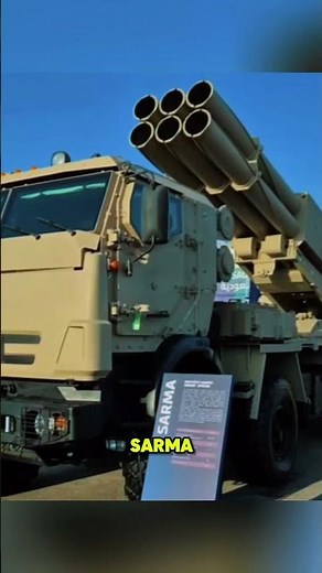 New Russian Sarma multiple rocket launcher system with 6 launch tubes