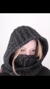 17 reactions | Fading Trail Hood Cowl knitting pattern is live! ✨️...