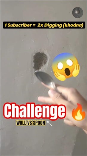 25 Subscribers Special: I Dug 50 Huge Holes! 🕳️ Wall Vs Spoon Challenge #spoonchallenge