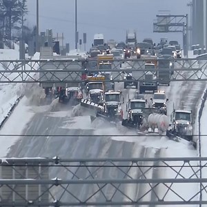 11K views · 72 reactions | SNOW PLOW CONVOY Bridge view | Survival skills | Facebook