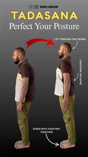 Tadasana yoga pose | Mountain Pose | tadasana for height growth | tadasana yoga benefits #tadasana