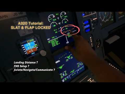 Airbus A320 Tutorial: Slats & Flaps Locked - How to manage and land the airbus.