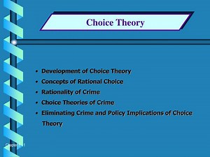 PPT - Choice Theory PowerPoint Presentation, free download - ID:231608