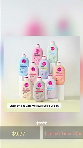 eos Shea Better Body Lotion Vanilla Cashmere, 24-Hour Moisture Skin Care, Lightweight & Non-Gre