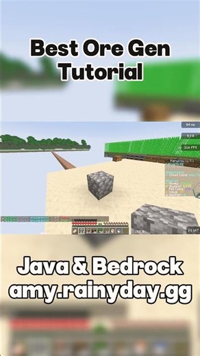 STOP Mining Wrong ❌ Skyblock Ore Gen Tutorial (Bedrock & Java) #Minecraft #Skyblock #OreGenerator