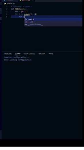 To print Fibonacci series in Python ( python for beginners )