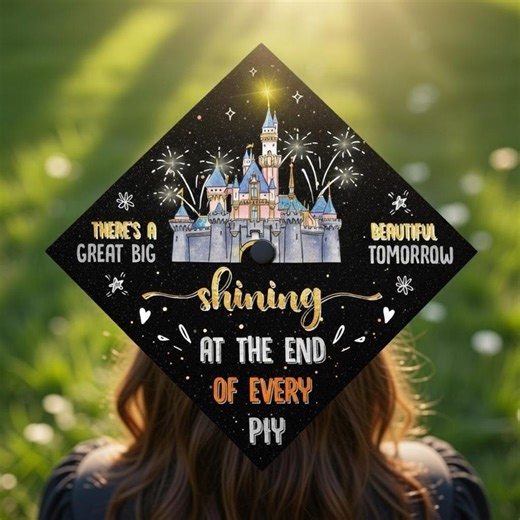 Disney Graduation Cap Topper 2026, Magical Castle Graduation Decal, Class of 2026 Graduation, 2026 Disney Grad Cap, 2026 Castle Grad Topper - Etsy