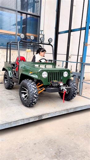 200cc adult jeep, Automatic gear Auto Clutch Air cooled Off road go kart factory, two seat for rental business kart #buggy #gokart #minijeep | Yang Emily