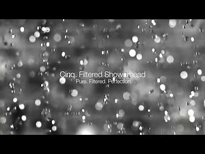 Detoxify your shower water with the Cinq filtered showerhead.