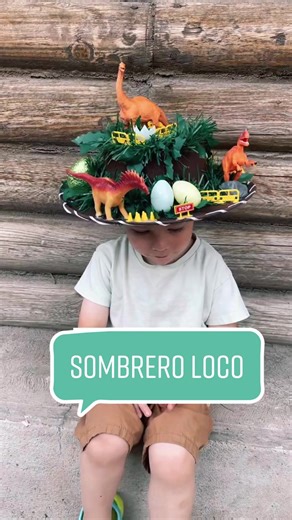 Mariana.mo.m (@mariana.mo.m) - Sombrero Loco de Dinosaurios: Ideas y Tutorial Paso a Paso