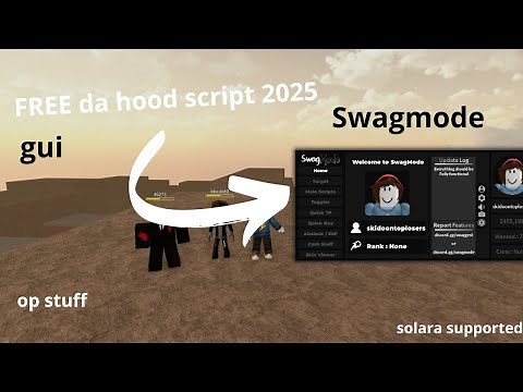 Swagmode da hood script 2025, FREE, comback, solara supported, op gui with alot features