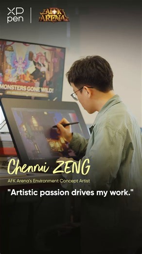 ✨ Behind every great adventure lies an artist's vision. We spoke with an environment concept artist from AFK Arena to uncover how they bring its fantastical world to life — filled with emotion, exploration, and endless adventure. 🌍 Step into a realm where every brushstroke tells a story. 🎥 Full interview now on YouTube! #XPPen #AfkArena #GameArt #ConceptArtist | XPPen