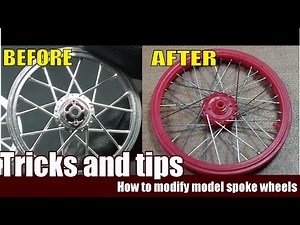 Tricks and Tips:how to modify model spoke wheels