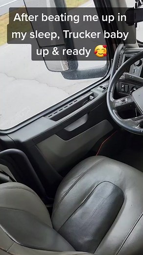 Trucker Baby Wakes Up: Adorable Moments in Cabin