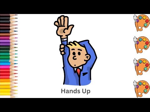 Hands Up - Sketch Art and Paint | Step by step tutorial | Pencil to Palette