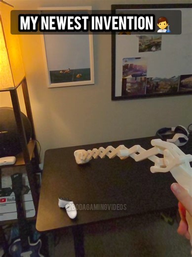 VR Boxing with a scissor arm to give myself insane reach #vr #boxing #funny #gaming #metaquest