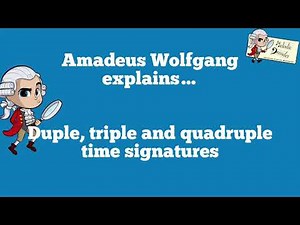 Amadeus Wolfgang explains…duple, triple and quadruple time signatures (part of @melodicdecoder)