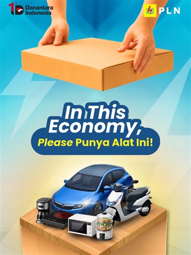 In this economy, Electrizen butuh alat elektronik yang bikin hidup lebih mudah dan cepat. Mulai dari kompor listrik, kendaraan listrik, sampai alat untuk membuat kopi. Nggak cuma itu, kamu juga butuh aplikasi yang memudahkan untuk isi token atau tagihan listrik. Yuk, download PLN Mobile sekarang dan nikmati kemudahannya! #PLNUntukSemua #PLNUntukIndonesia #PLNPopCulture