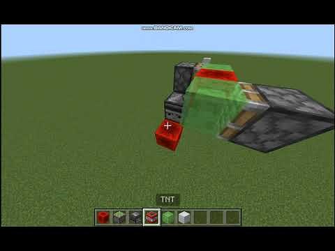 [tutorial] Easy Slime TNT Launcher | Minecraft Bedrock