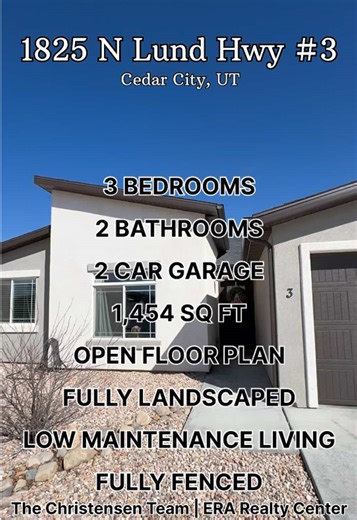 Just Listed: Stunning Twin Home in Cedar City, UT