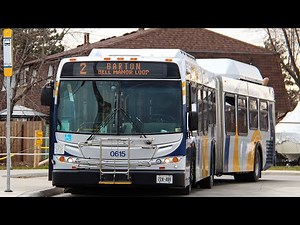 (Ride Video) HSR New Flyer DE60LFR 0615 on route 2 Barton!