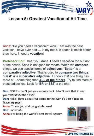 Level 2 Lesson 5 Greatest Vacation VOA Learning English
