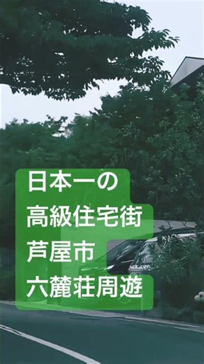 【絶景車載】一度は通ってみたい！日本屈指の豪邸街・芦屋市六麓荘町の車窓 #shorts