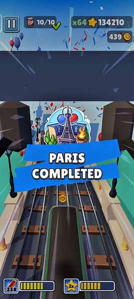subway surfers soda Rush Paris complete 💯✅ - King 👑 #subwaysurfers #gaming #sybotv #endlessrunner