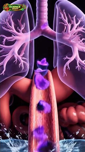 Inside the Human Body: Plum Digestion in 3D3D anatomy, plum digestion, human body