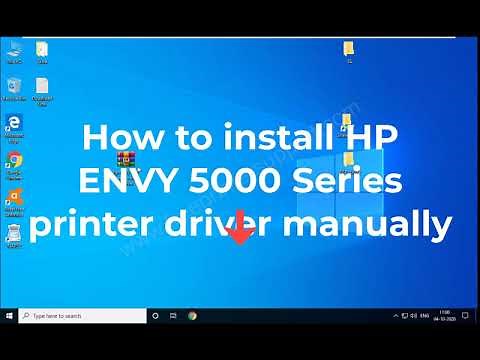 How to install HP ENVY 5000 printer driver manually by using its basic driver