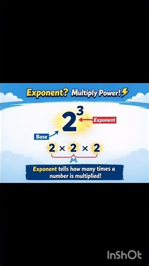 Exponent kya hote hain? | Maths Trick 🔥 🔢Is s simple language me samjhenge