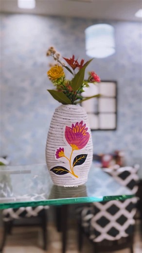 Sandip Wankhade Patil on Instagram: "The Quick One 🤍 Save SHARE & Comment Your thoughts on this | DIY home Decor | DIY for kids | Simple and easy DIY for beginners | best out of waste | #upcycle_playideas #recycle #bestoutofwasteideas #homedecor #plantslover"