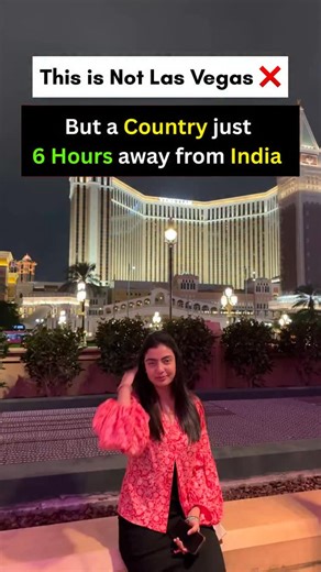 Visa Free Country for Indians Comment - “Casino” to know the location Think pastel-coloured European streets, grand churches, ancient temples, and neon-lit entertainment zones all packed into one compact destination you can explore easily on foot Why Indian travellers will love this place: • No visa hassles if you already hold a valid Hong Kong visa • Direct ferries from Hong Kong make it a super easy add-on trip • INR-friendly food options including Indian restaurants and vegetarian meals • Saf