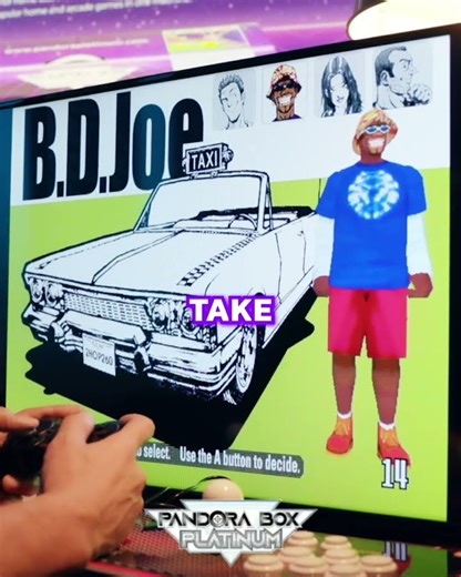 Crazy Taxi on Pandora Box Platinum Home Arcade #shorts