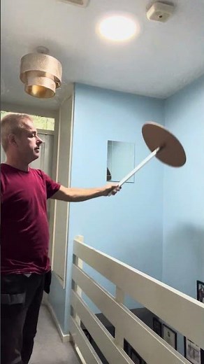 Solatube sun tunnel lights up dark landing with bright daylight