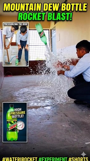 Epic Water Rocket Launch! 🚀 Newton's 3rd Law in Action 💥