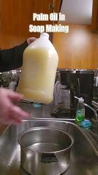 How to use Palm Oil in Soap Making 🧼 #soap #diy #viralshort