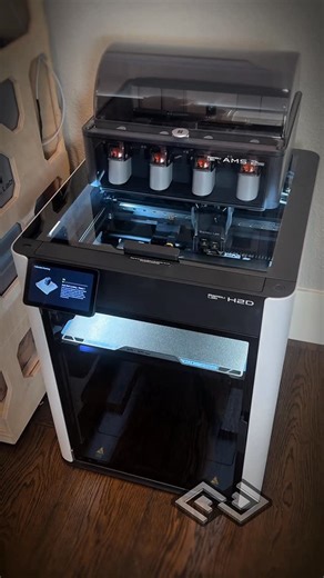 pete on Instagram: "@bambulab_official H2D in the workshop! Check out the Linktree link in our bio for the #bambulab affiliate link. This machine is amazing. Printing up cool stuff right now. Stay tuned for more updates on the new 3D printer stand we are designing. It’s an update to our previous design and will hold more printer sizes. ⭐️👍 #3dprinting #bambulab #bambulabs #bambulabh2d #3dprinter"