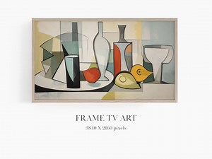 Food and Drink Art, Abstract Still Life, Frame TV Modern Art, Samsung Frame Tv Art, Mid Century Art, Picasso Style Art, Frame TV Abstract - Etsy UK
