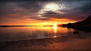 Seaside Sunset HD Live Wallpaper