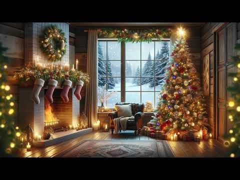 Christmas Day background with music time lapse 1 hour video