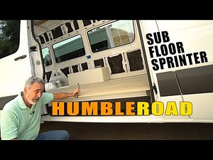 The idea of airflow to prevent mold and mildew. Sprinter sub floor system explained.