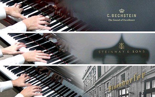 三大世界级钢琴音色比较，贝希斯坦(C.BECHSTEIN)、施坦威(Steinway & Sons)、博森多夫（Bosendorfer）