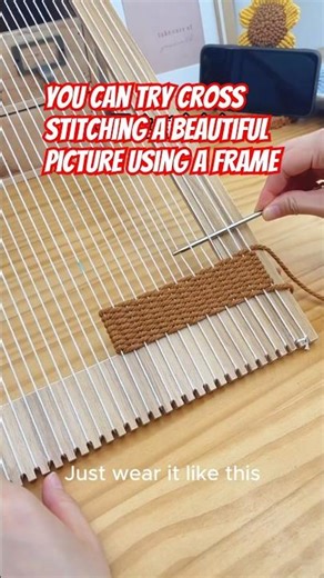 You can try cross stitching a beautiful picture using a frame
