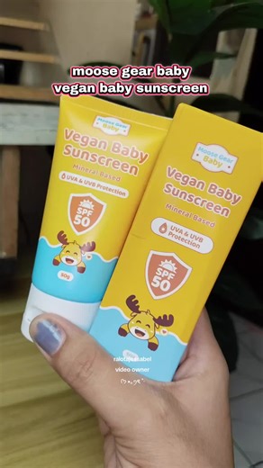 even baby's need sunscreen #babyproducts #moosegearbaby #babysunscreen #veganbabysunscreen
