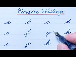 How to Write in Cursive | Cursive Writing a to z | Fountain Pen | Cursive Handwriting | Small Letter